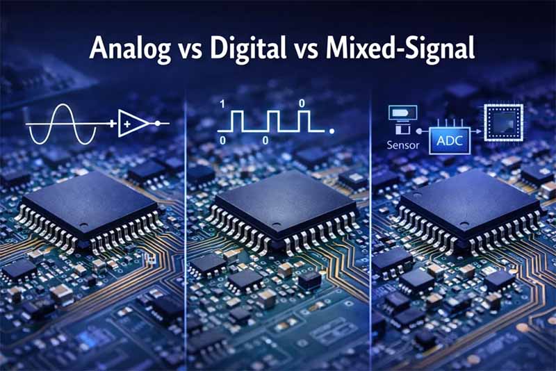 dijital ve analog entegre devre karşılaştırması